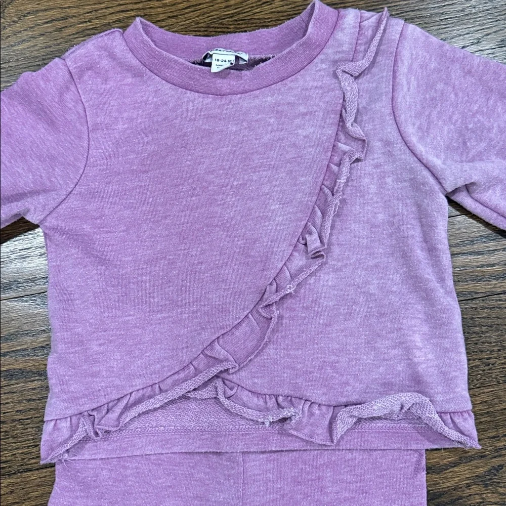 Purple Splendid Ruffle Matching Set 18-24 Months
